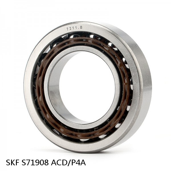 S71908 ACD/P4A SKF High Speed Angular Contact Ball Bearings