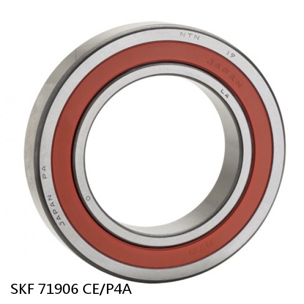 71906 CE/P4A SKF High Speed Angular Contact Ball Bearings #1 image